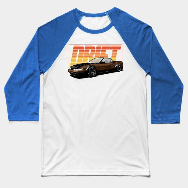 Drift Baseball T-Shirt by HappyInk